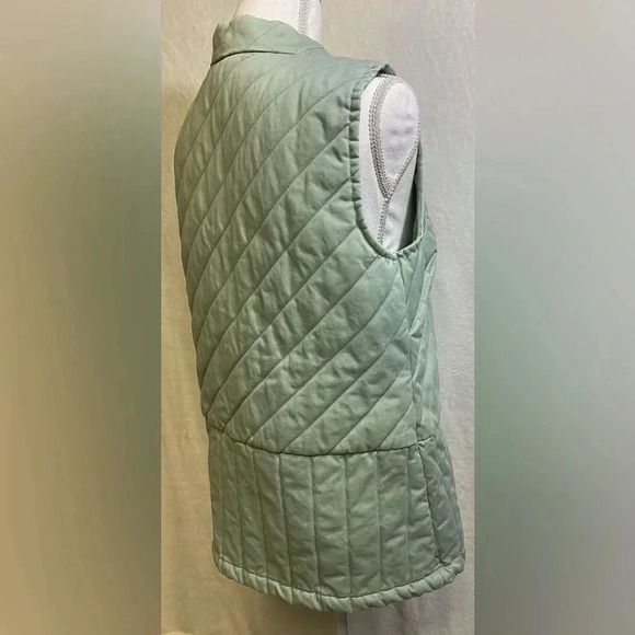 Christopher & Banks quilted button up vest women’s size S - Picture 7 of 12